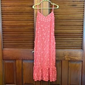 Michael Kors Floral Coral Maxi Dress